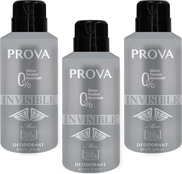 Prova Invisible Erkek Deodorant 150 ml 3 Adet - Image 1