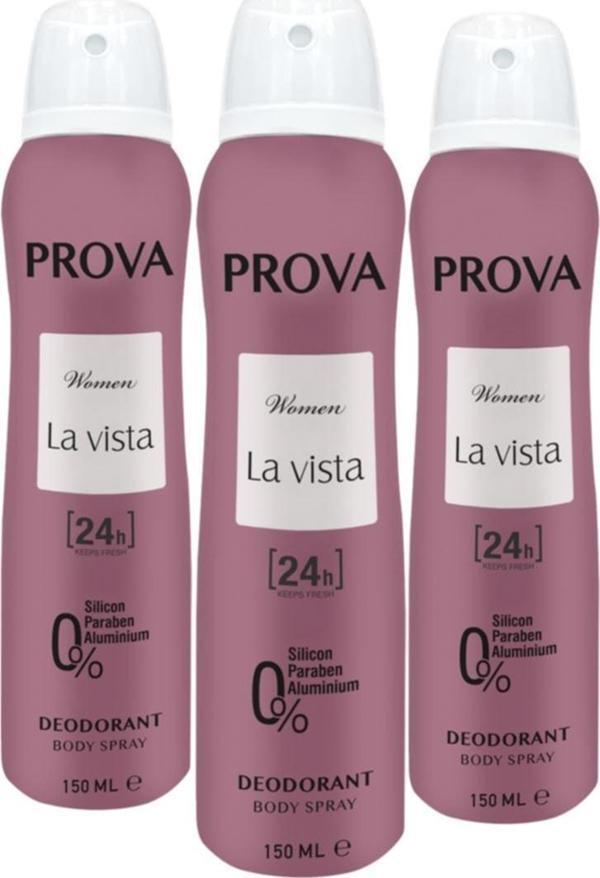 Prova La Vista Kadın Deodorant 150 ml 3 Adet - Image 1