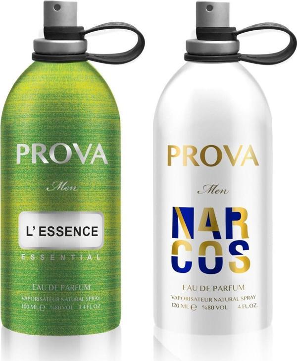 Prova L'Essence 100 ml ve Narcos EDP 120 ml Erkek Parfüm Seti - Image 1