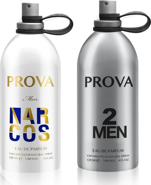Prova Narcos Ve 2 Men Edp Erkek Parfüm Seti X2 120 Ml - Image 1