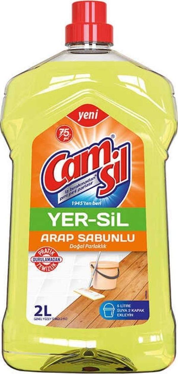 Camsil Yer-Sil Arap Sabunlu Doğal Parlaklık 2 L - Image 1