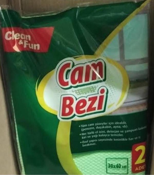 Clean & Fun Mikrofiber 2 Li Temizlik Bezi 30X30Cm 3 Paket - Image 1