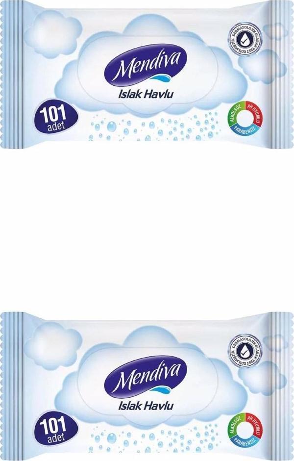 Mendiva Islak Havlu 101 Adet 2 Paket - Image 1