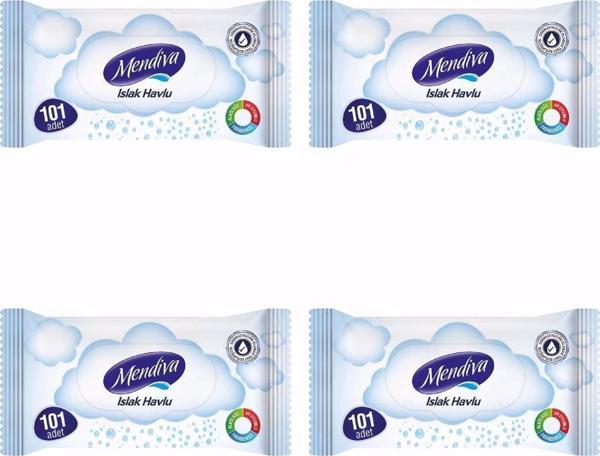 Mendiva Islak Havlu 101 Adet 4 Paket - Image 1