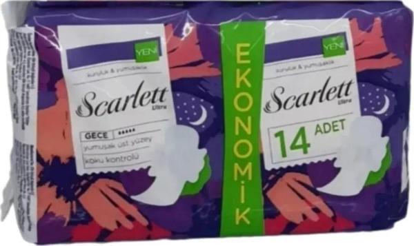 Scarlett Hijyenik Ped Ultra Gece 14 Lü 4 Adet - Image 1