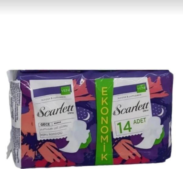 Scarlett Hijyenik Ped Ultra Gece 14 Lü Ekonomik 2 Adet - Image 1