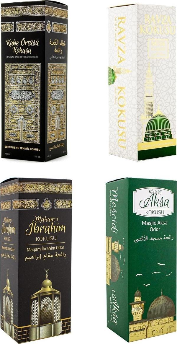 Esved Kabe Örtüsü Kokusu Medine Ravza Kokusu Makamı Ibrahim Kokusu Ve Mescidi Aksa Kokusu Sprey 400 Ml. - Image 1