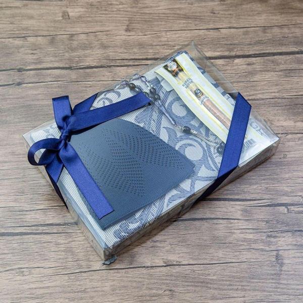 İkranur Hediyelik Set Seccade Takke 99 İnci Tesbih Misvak - Image 1