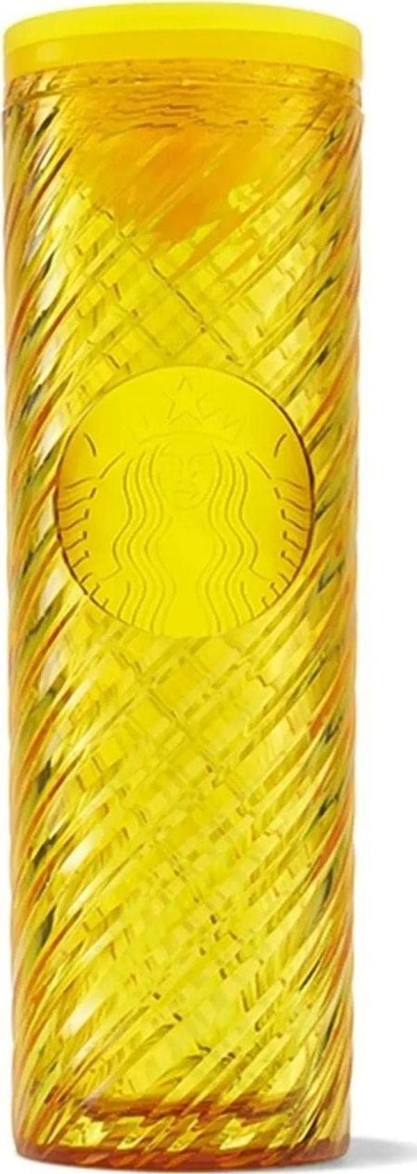 Starbucks Sarı Renkli Kristal Termos 473 Ml - Image 1