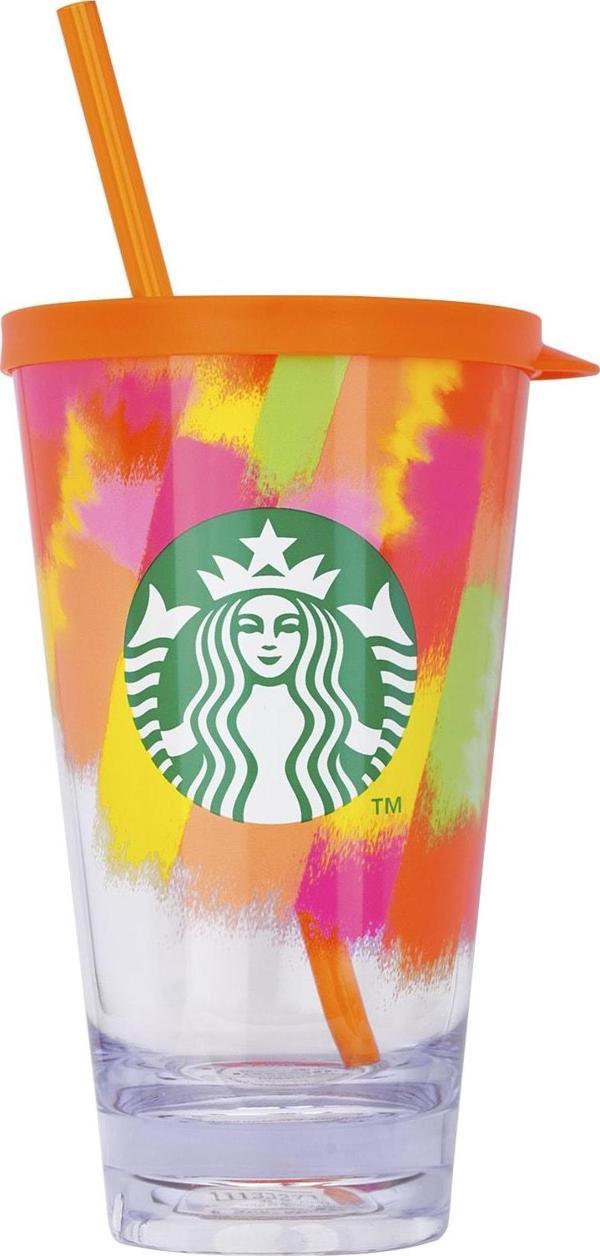 Starbucks Turuncu Renkli Soğuk Içecek Bardağı 591 Ml - Image 1