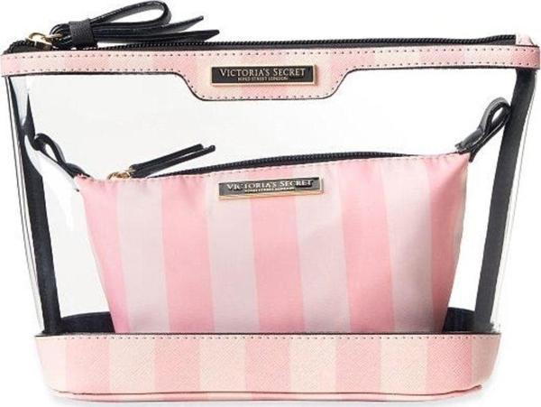 Victoria's Secret Am/pm Ikili Makyaj Çantası Am/pm Beauty Bag Duo - Image 1