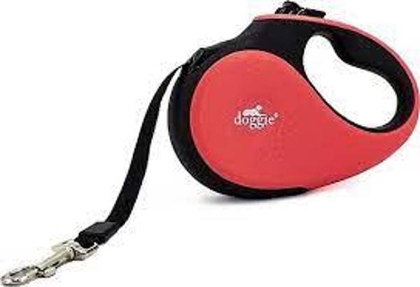 DOGGİE OTOMATİK UZATMA TASMASI MASTER SERİ KIRMIZI 50KG/5MT - Image 1
