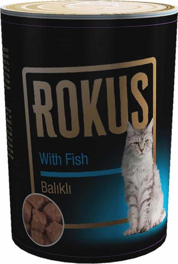Rokus Balıklı Yetişkin Kedi Konserve Maması 410 Gr - Image 1