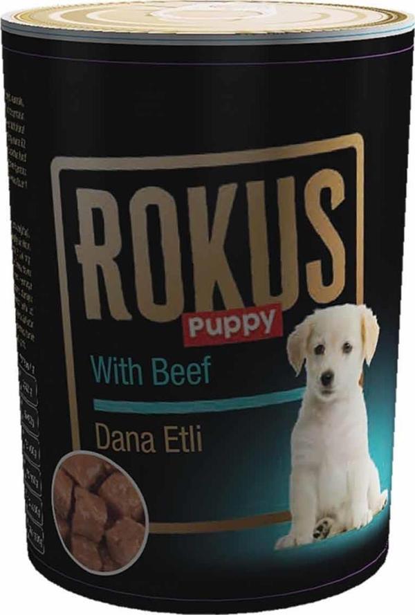 Rokus Biftekli Yavru Köpek Konserve Maması 410 Gr - Image 1