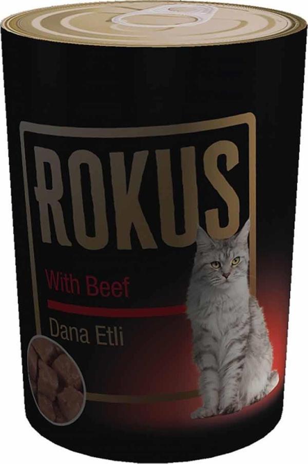 Rokus Dana Etli Yetişkin Kedi Konserve Maması 410 Gr - Image 1