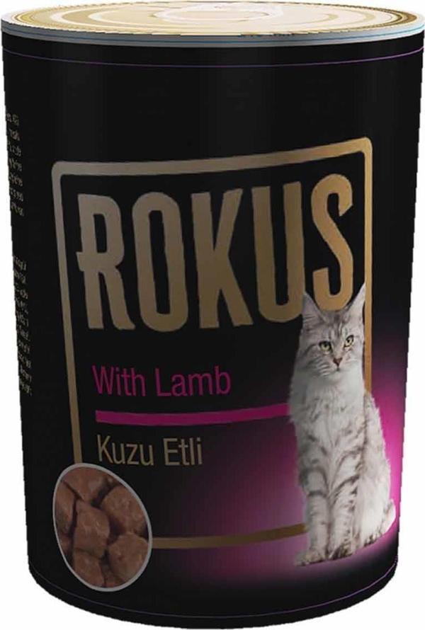 Rokus Kuzu Etli Yetişkin Kedi Konserve Maması 410 Gr - Image 1