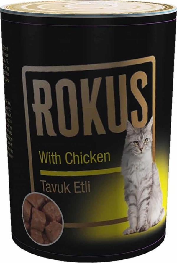 Rokus Tavuklu Yetişkin Kedi Konserve Maması 410 Gr - Image 1