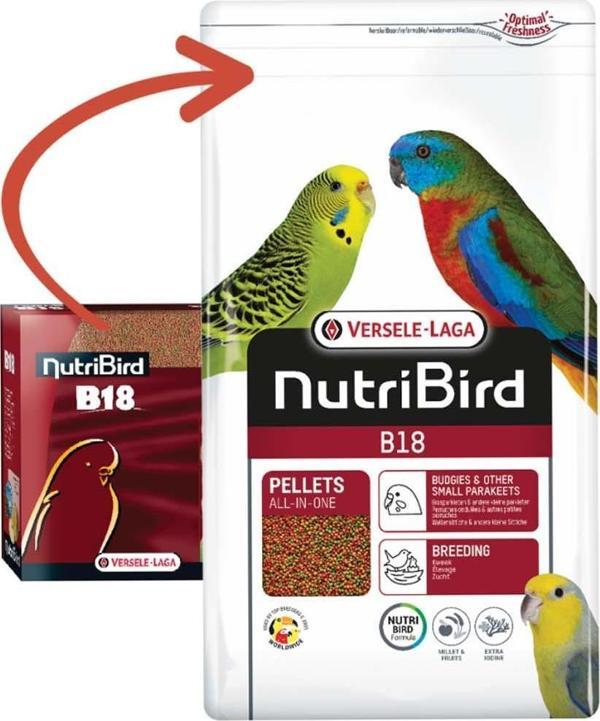 Versele Laga Nutribird B18 Muhabbet Pelet Yem 3 Kg - Image 1