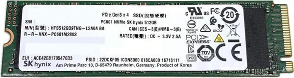 SK Hynix BC901 512GB 2280 M.2 NVMe SSD - Image 1