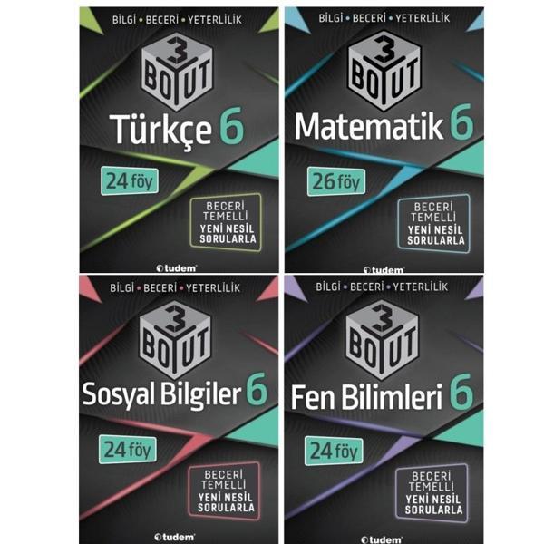 Tudem Yayınları 6. Sınıf 3 Boyut Konu Fasikül Seti (Türkçe-Matematik-Fen Bilimleri-Sosyal Bilgiler) - Tudem Yayınları - Ders Kitapları - Image 1