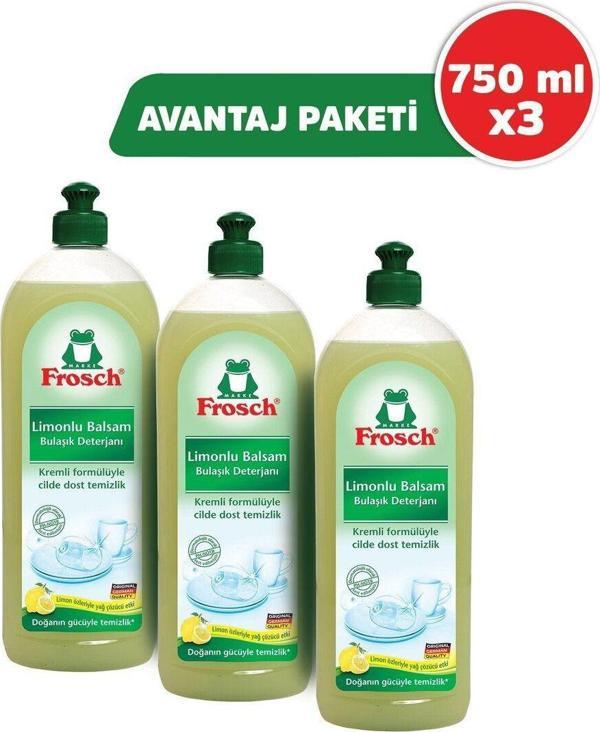Frosch Limonlu Balsam Sıvı Bulaşık Deterjanı 3 x 750 ML - Image 1