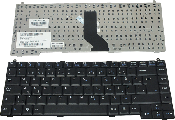 Lg A305 A310 A410 C300 C400 C50 C500 P810 QL3 R410 R460 R480 R490 RD410 Klavye Siyah TR - Image 1