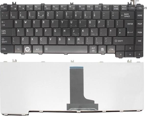 Toshiba C600 C640 C645 C645D L600 L630 L635 L640 Notebook Klavyesi - Siyah TR 9Z.N4VGQ.10T - Image 1
