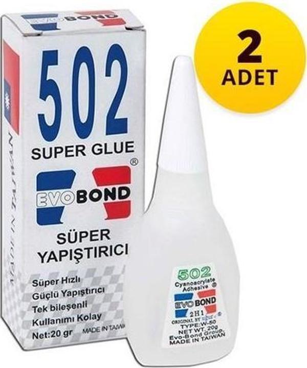 Evobond 502 Yapıştırıcı 20 g 2 Adet - Image 1