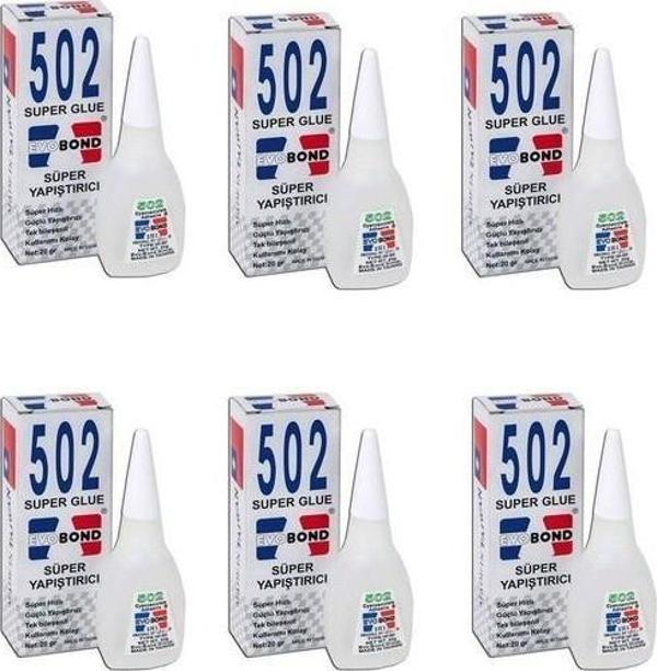 Evobond 502 Yapıştırıcı 20 g 6 Adet - Image 1