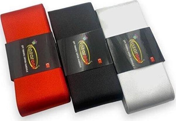 Nazarone Saten Kurdele Seti 6CM/10MT 3 Adet (Set 1) - Image 1