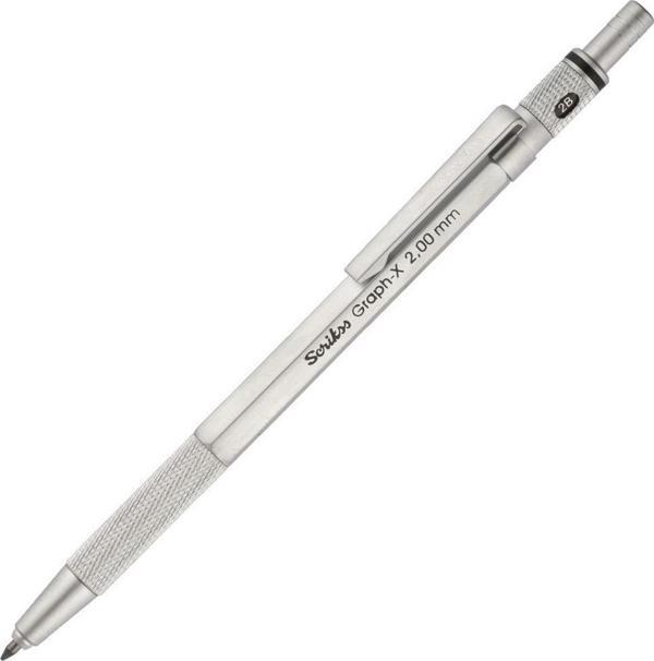 Scrikss Graph-X Metal Versatil Kalem 2.0 Mm Saten Gri - Image 1