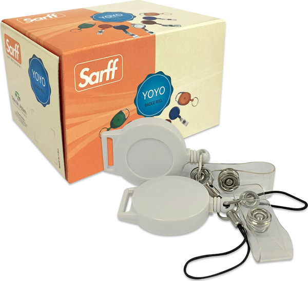 SARFF YUVARLAK TELEFON ASKILI BEYAZ YOYO - 25ADET - Image 1