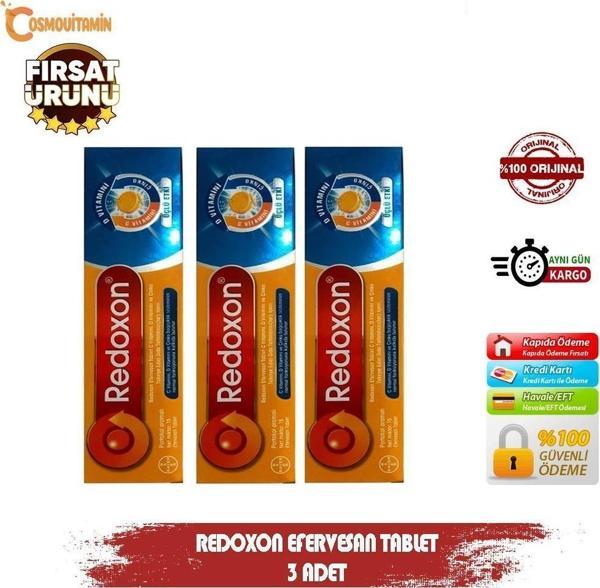 Redoxon 3'Lü Etkili 15 Efervesan Tablet 3 Adet - Image 1