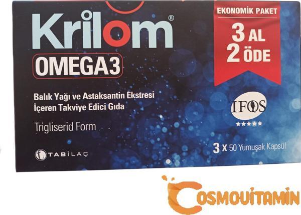 Krilom Omega-3 50 Yumuşak Kapsül - 3 Al 2 Öde 8680133002083 - Image 1