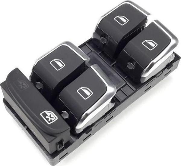 Audi A1 2015-2018 Sol Ön Kapı Dörtlü Cam Düğmesi Krom 8U0959851 - Image 1