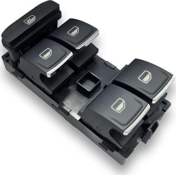 Seat Ateca 2021-2024 Sol Ön Dörtlü Cam Düğmesi Krom 5G0959857E - Image 1