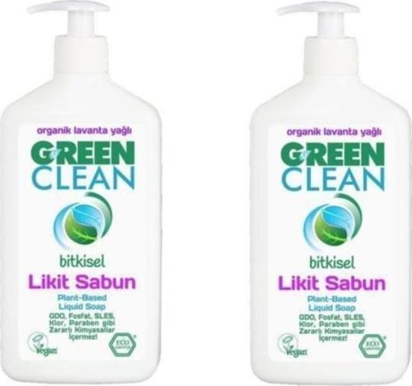 Green Clean Organik Portakal Yağlı Likit Sabun 500 ml 2'li Set - Image 1