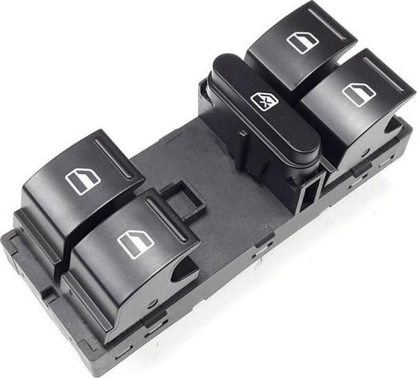 Skoda Roomster 2006-2010 Sol Ön Dörtlü Cam Düğmesi 5J0959858A - Image 1