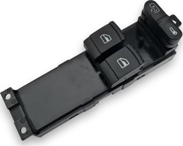VW Bora 1999-2005 Sol Ön Kapı Cam Açma Düğmesi Çiftli 1J3959857B - Image 1