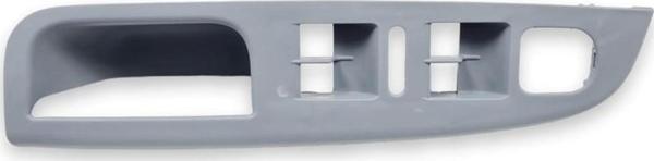 VW Golf 5 2004-2008 Sol Ön Kapı Cam Düğme Çerçevesi Gri 1K4868049C - Image 1