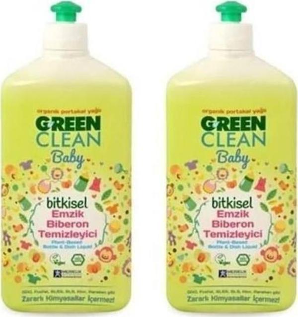 Green Clean Baby Bitkisel Biberon Emzik Temizleyici 500 Ml X 2 - Image 1