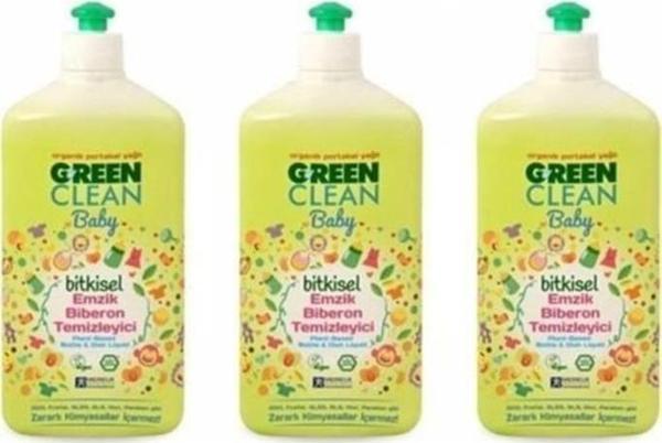 Green Clean Baby Bitkisel Biberon Emzik Temizleyici 500 Ml X 3 - Image 1