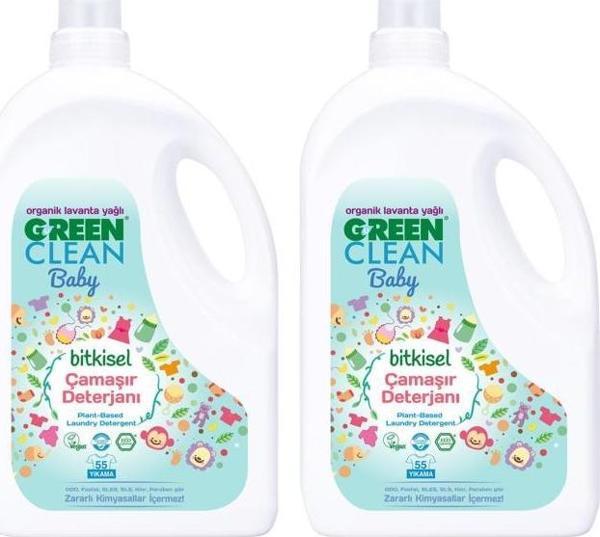 Green Clean Baby Çamaşır Deterjanı 2,75 lt. 2 lt Set - Image 1