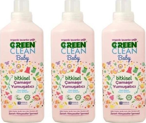 Green Clean Baby Çamaşır Yumuşatıcı 1 L X 3 - Image 1