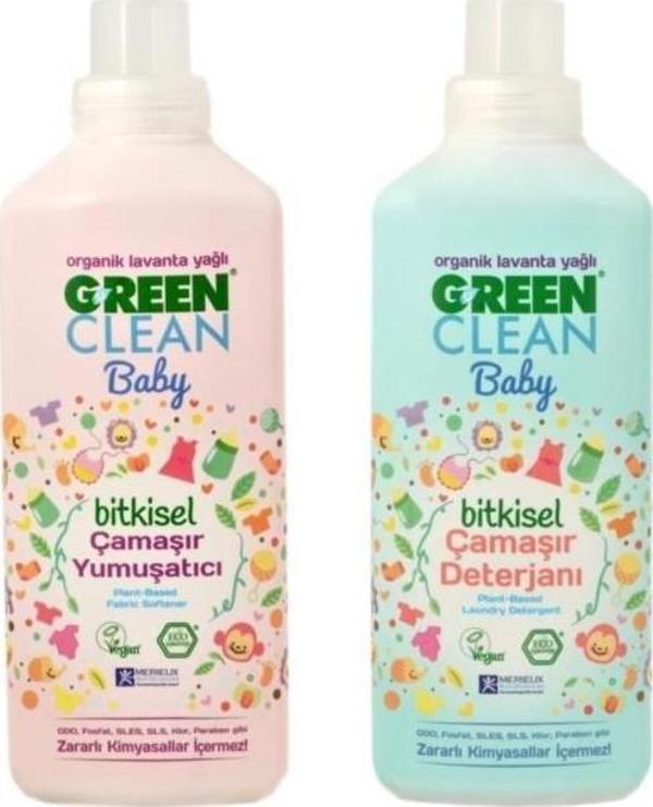 Green Clean Baby Çamaşır Yumuşatıcı Ve Deterjanı 1 L - Image 1