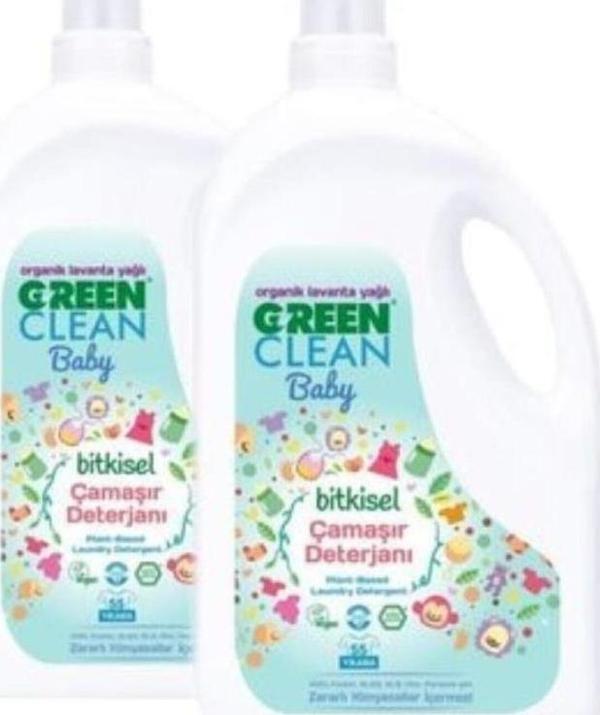 Green Clean Baby Organik Lavanta Yağlı Bitkisel Çamaşır Deterjanı 2,75 lt 2'li - Image 1