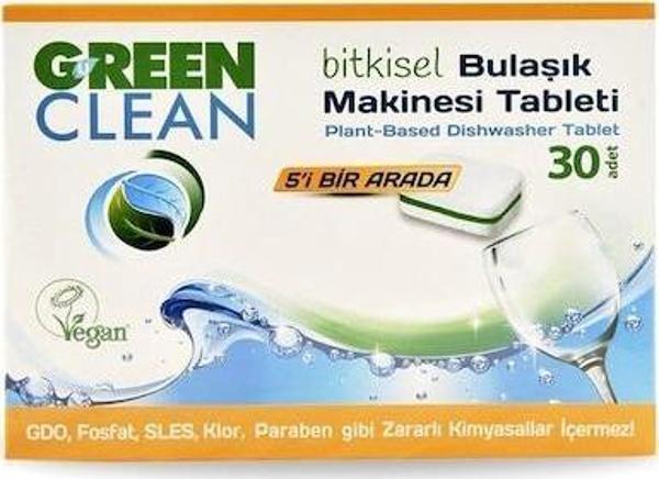 U Green Clean Bitkisel Bulaşık Makinesi Tableti 30'lu - Image 1