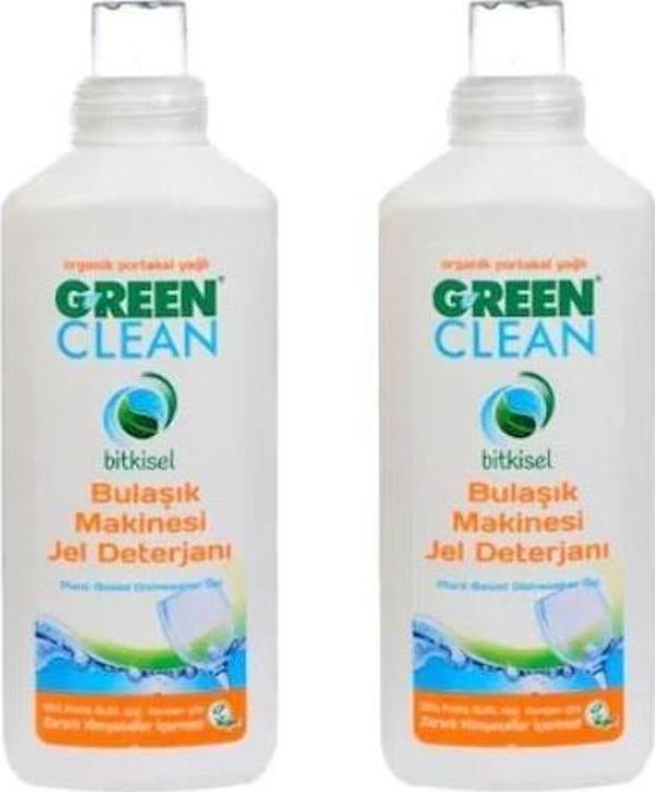 U Green Clean Jel Bulaşık Makinesi Deterjanı 2 x 1000 ml - Image 1