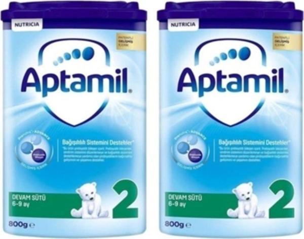 Aptamil 800 Gr 2 Numara Bebek Sütü 2 Li Paket - Image 1