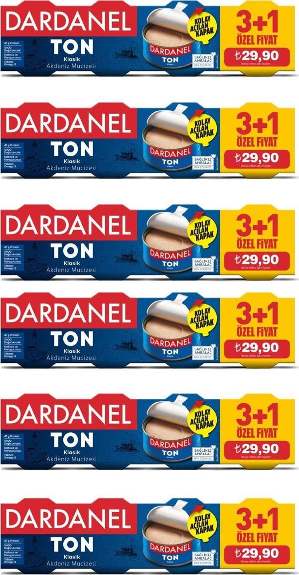 Dardanel 75 Gr X 4 Ton Balığı (3+1) 6'Lı Paket - Image 1